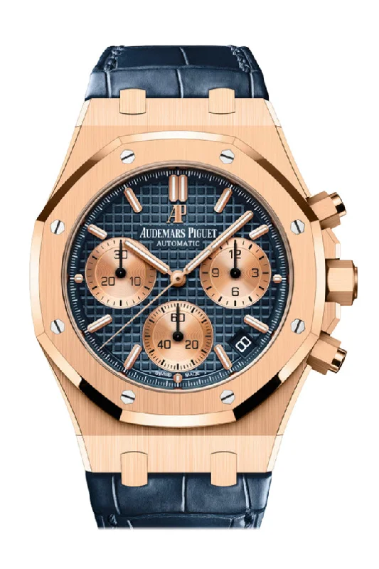 Audemars Piguet Royal Oak 41 Chronograph Blue Dial Rose Gold 26239OR.OO.D315CR.01 DCM