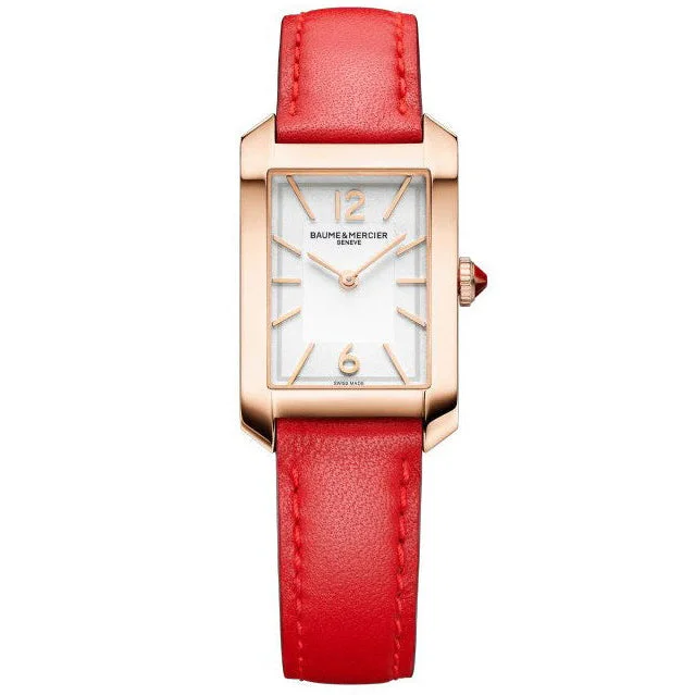 Baume & Mercier Ladies Red Hampton Watch 10628