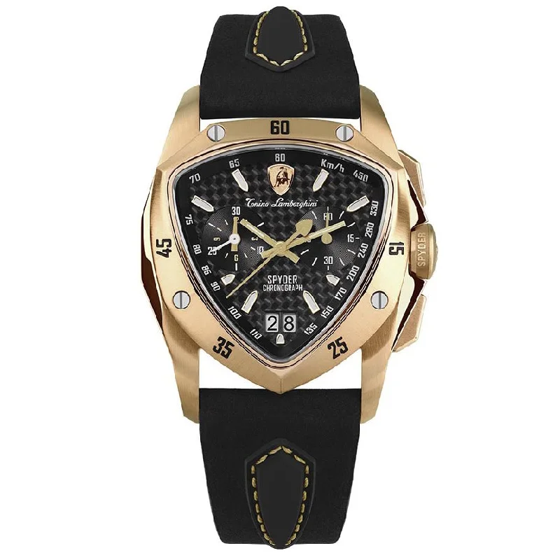 Tonino Lamborghini Men's Chronograph Watch New Spyder Yellow Gold TLF-A13-7