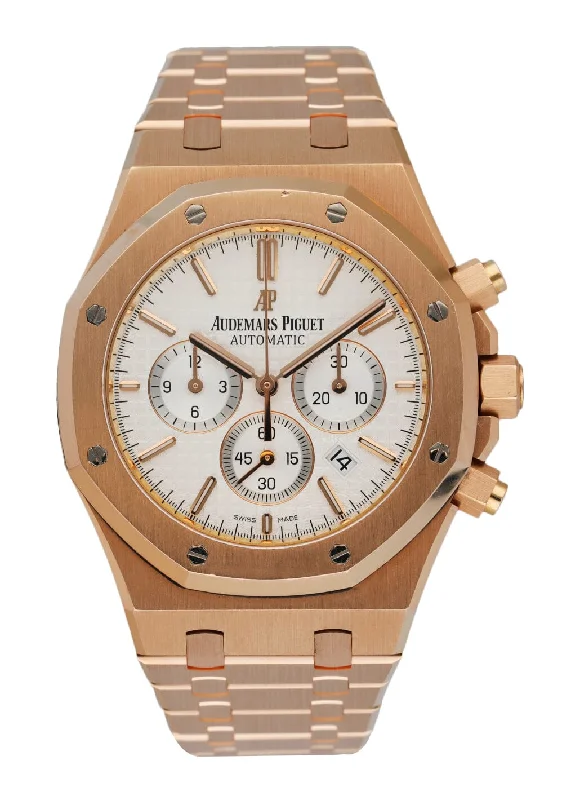 Audemars Piguet Royal Oak 26320OR 18K Rose Gold Chronograph Men's Watch