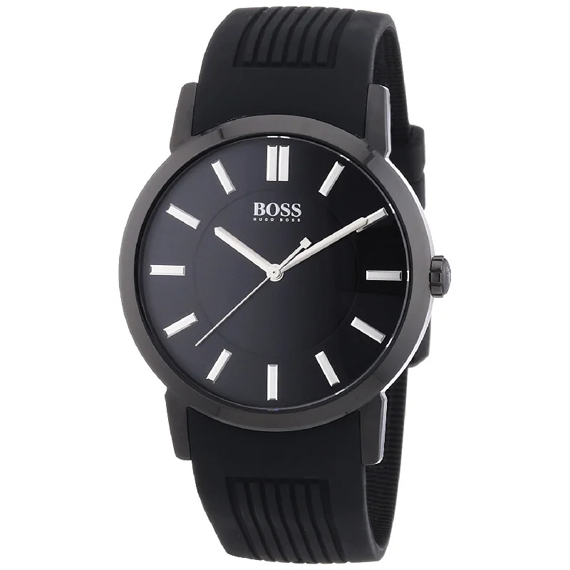 Hugo Boss Men's 1512954 Orange Black Silicone Watch