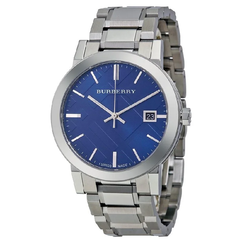 Burberry Men's BU9031 Large Check Stainless Steel Watch