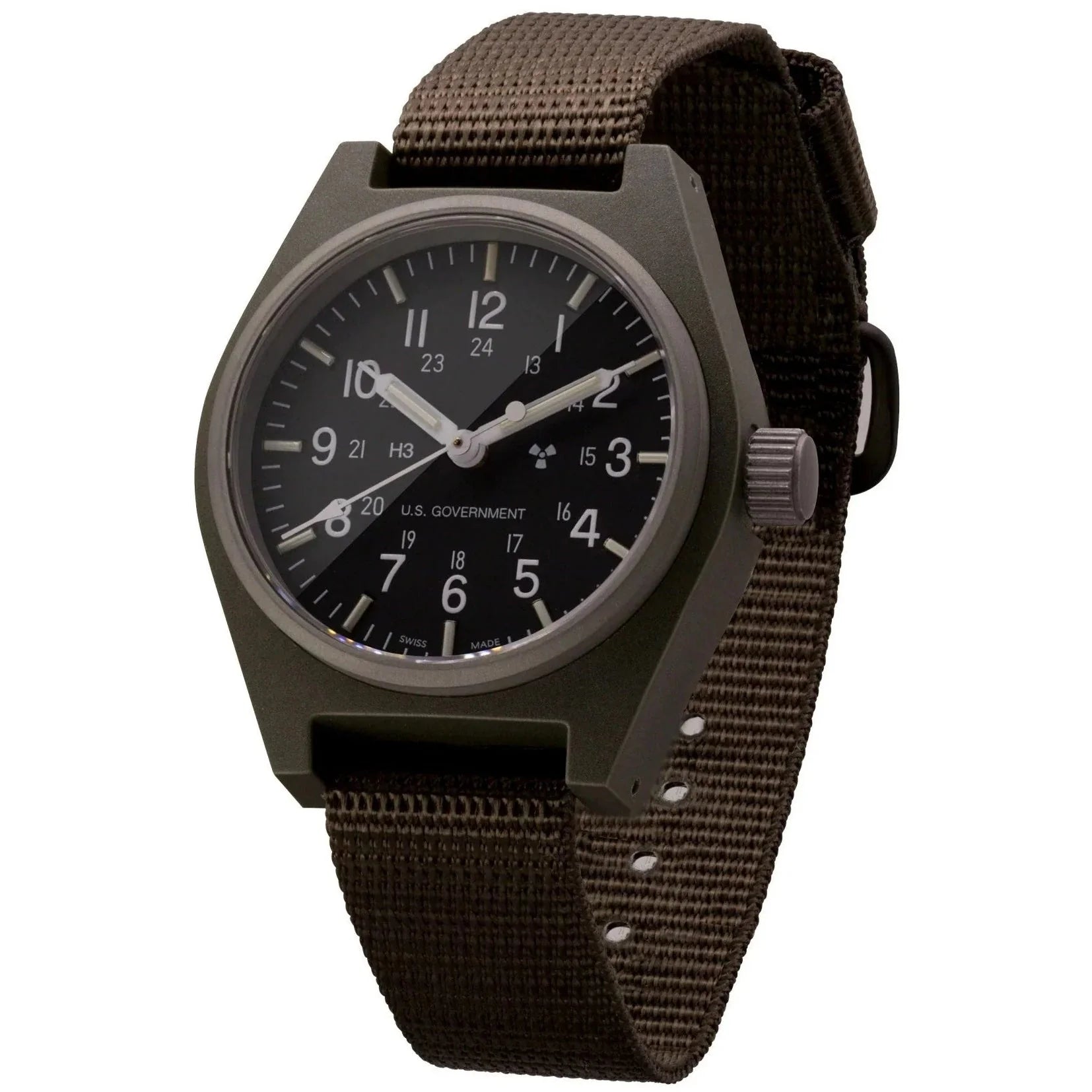 Marathon General Purpose Quartz (GPQ) - 34mm US Government Marked Sage Green WW194004SG