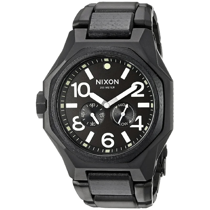 Nixon Men's A397-1042 The Tangent Multi-Function Black Stainless Steel Watch