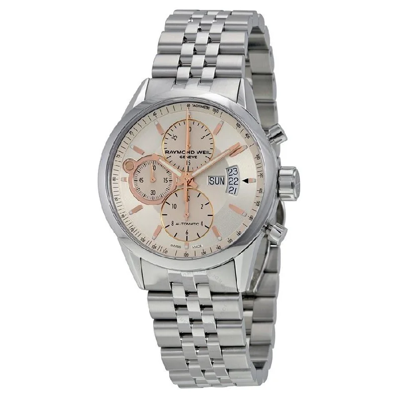 Raymond Weil Men's 7730-ST-65025 Freelancer Chronograph Automatic Stainless Steel Watch