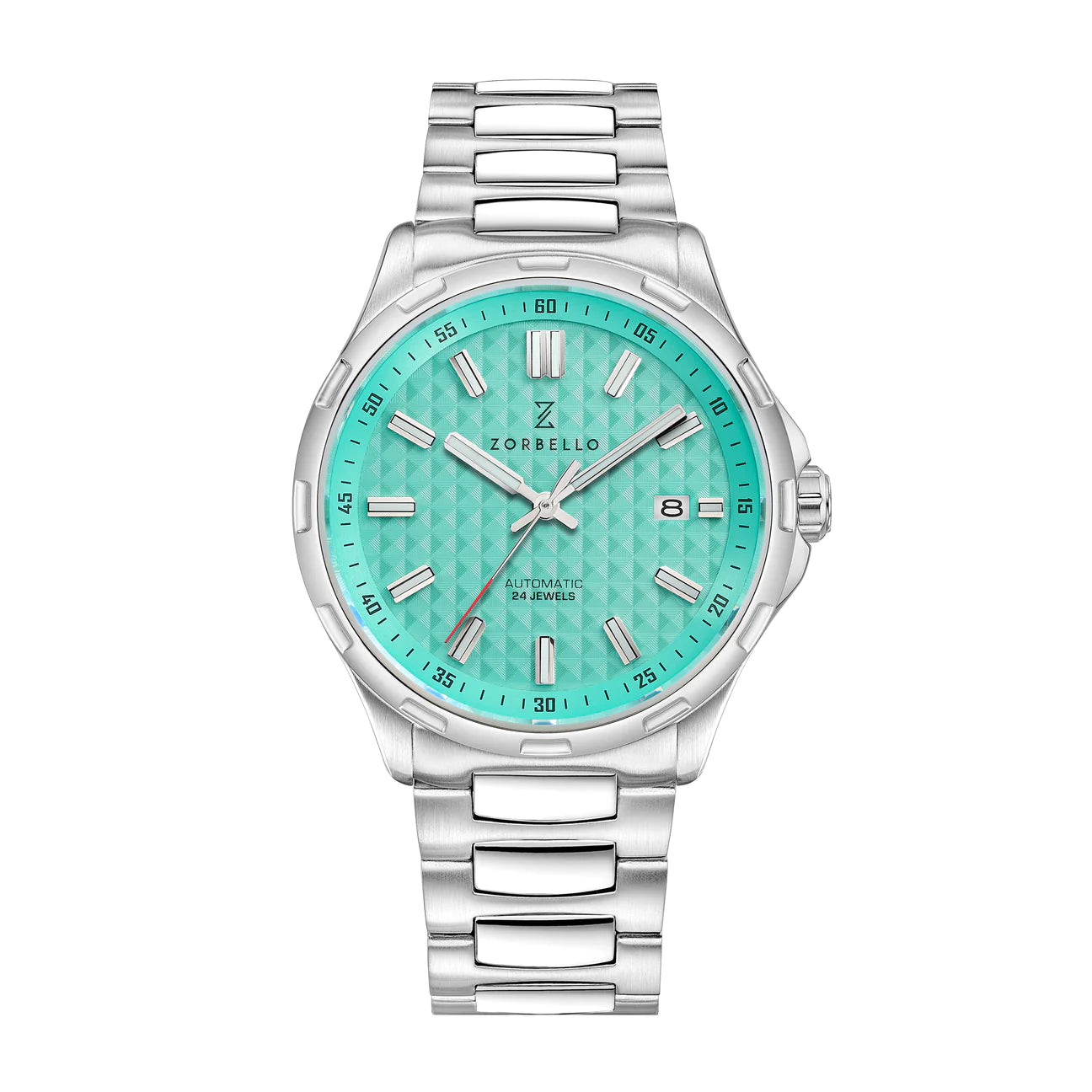 Zorbello Mechanical Watch M1 Series Tiffany Blue LumiNova® ZBAE003