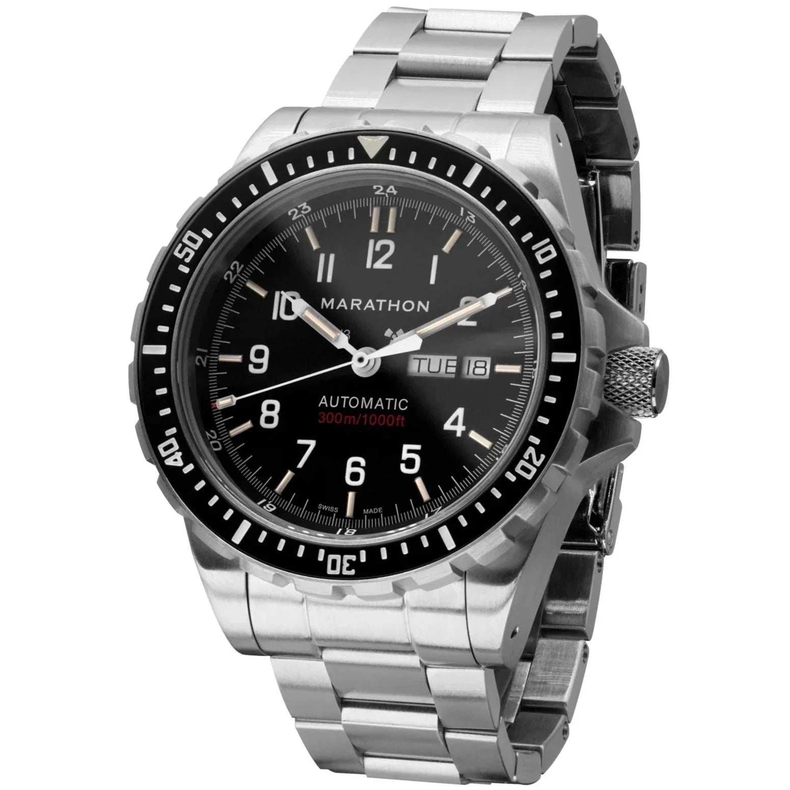 Marathon Jumbo Diver's Automatic (JDD) - 46mm No Government Markings Stainless Steel WW194021BRACE