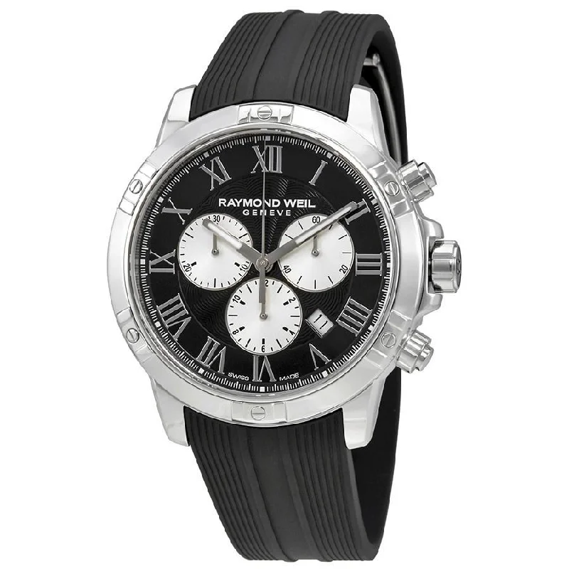 Raymond Weil Men's 8560-SR-00206 Tango Chronograph Black Rubber Watch