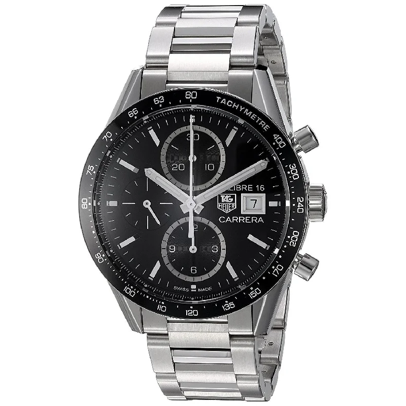 Tag Heuer Men's CV201AJ.BA0727 Carrera Chronograph Automatic Stainless Steel Watch