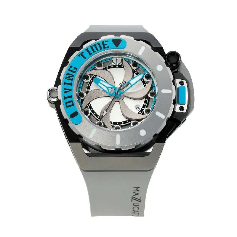 Mazzucato Automatic Reversible Watch Scuba Blue Grey