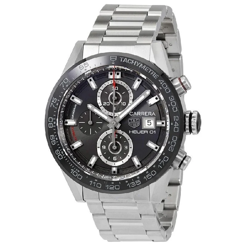 Tag Heuer Men's CAR201W.BA0714 Carrera Chronograph Automatic Stainless Steel Watch