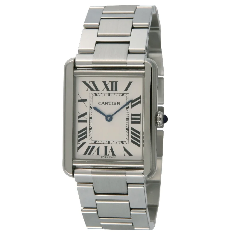 Cartier Men's W5200014 Tank Solo Stainless Steel Watch