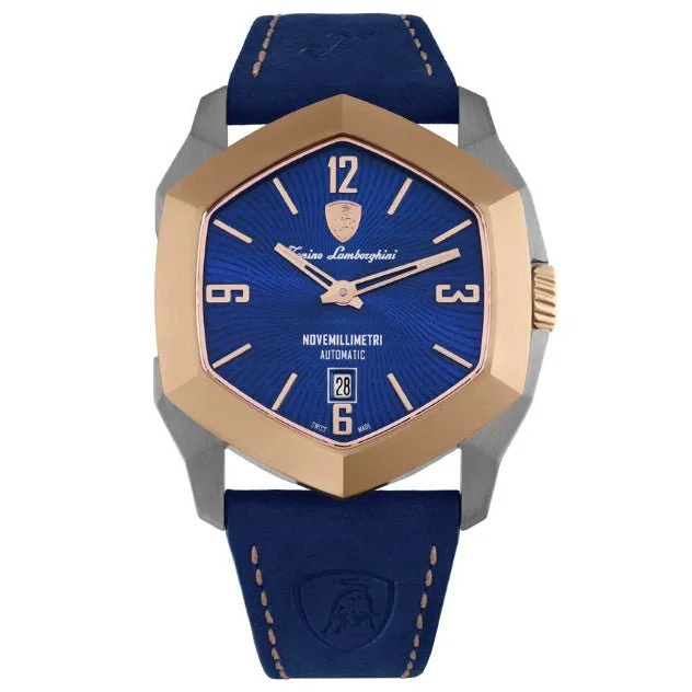 Tonino Lamborghini Men's Automatic Watch NOVEMILLIMETRI Blue TLF-T08-3