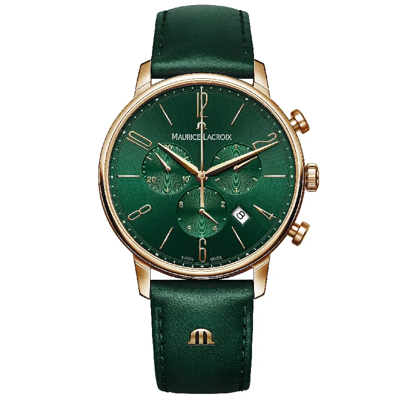 Maurice Lacroix Men's Green Eliros Chronograph  Watch EL1098-PVP01-620-5