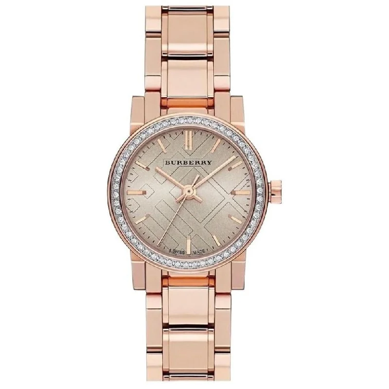 Burberry BU9225 Ladies The City Diamond Rose Gold 26mm Watch