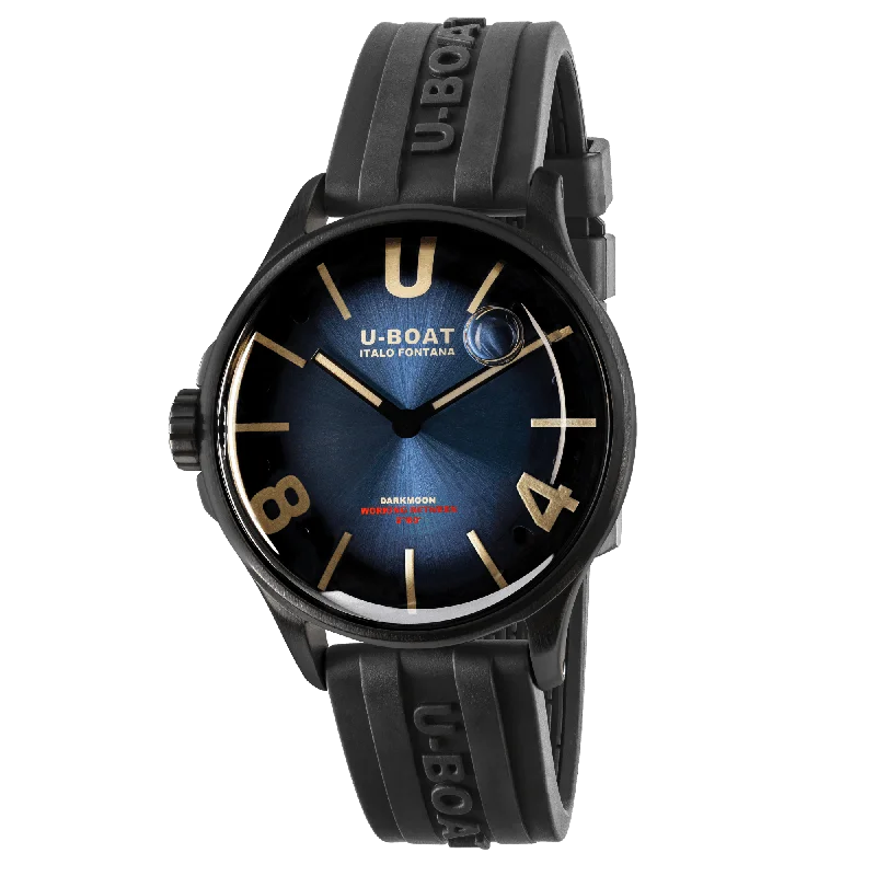 U-Boat Watch Darkmoon 40 Blue Soleil Black PVD 9020/B