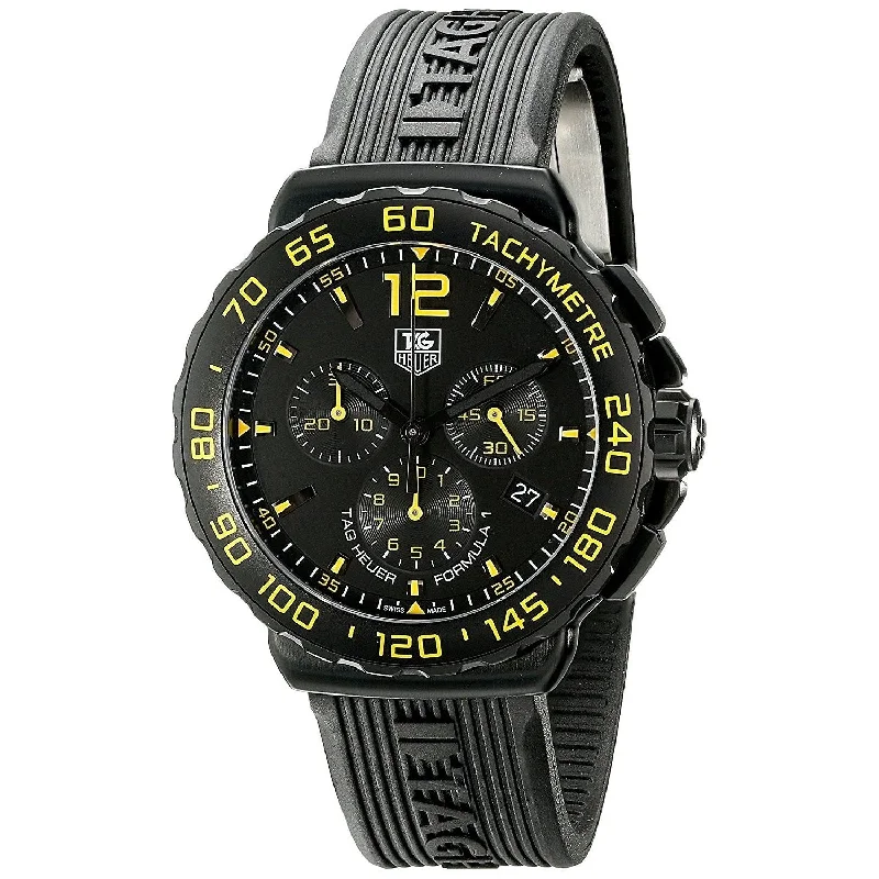 Tag Heuer Men's CAU111E.FT6024 Formula 1 Chronograph Black Rubber Watch