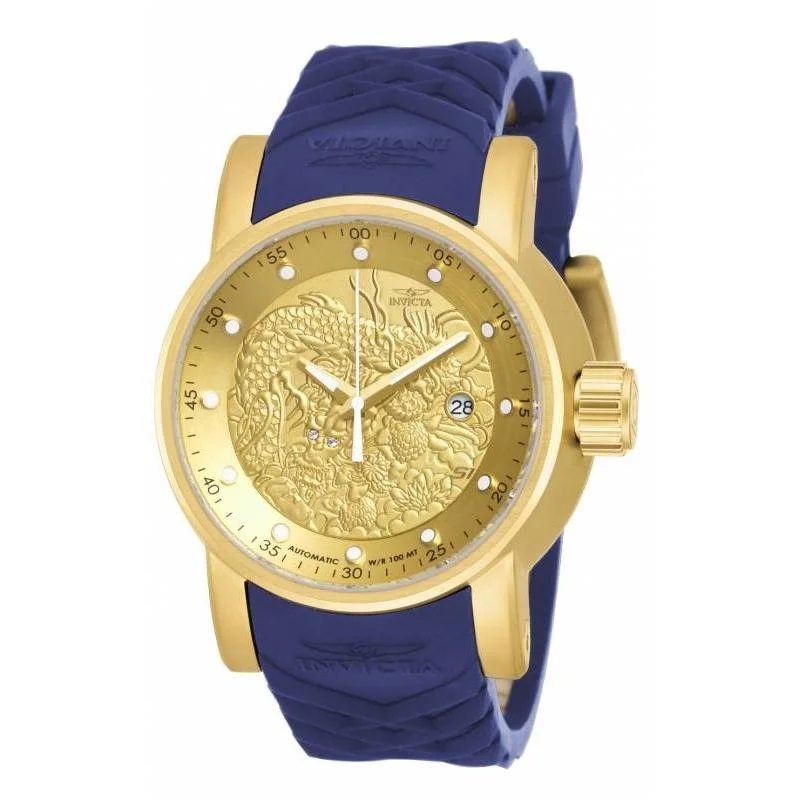 Invicta Men's 18215 S1 Rally Automatic Chronograph Blue Polyurethane Watch