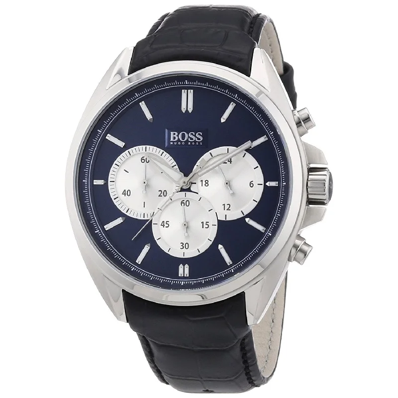 Hugo Boss Men's 1512882 Chronograph Black Leather Watch