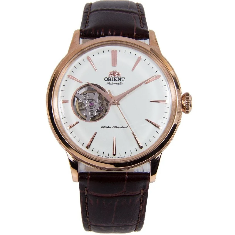 Orient Men's RA-AG0001S Esteem II Automatic Brown Leather Watch