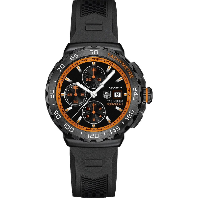 Tag Heuer Men's CAU2012.FT6038 Formula 1 Chronograph Black Rubber Watch