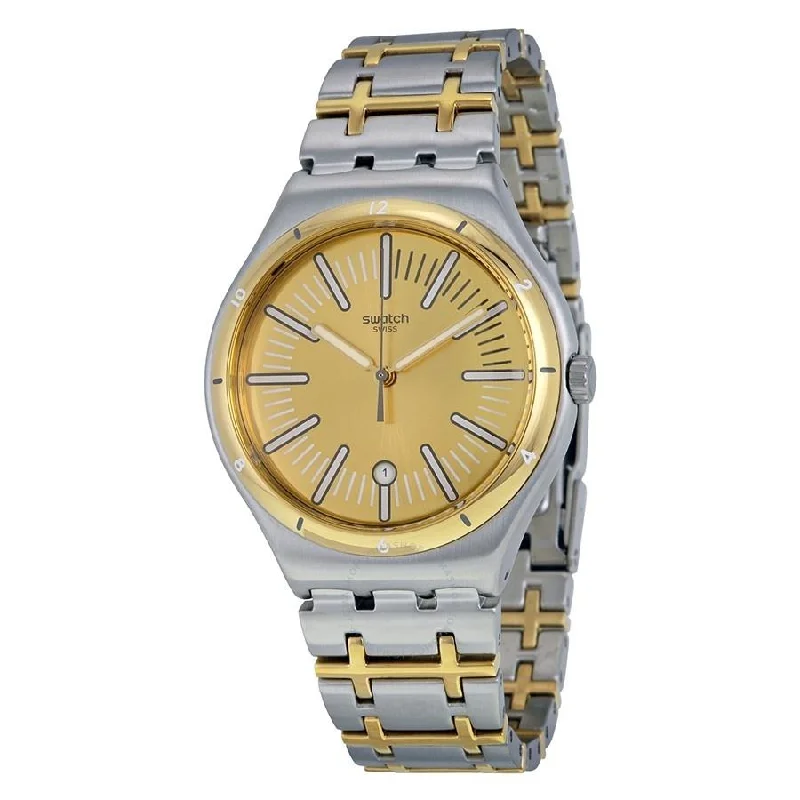 Swatch Men's YWS410G Irony Ride In Two-Tone Stainless Steel Watch