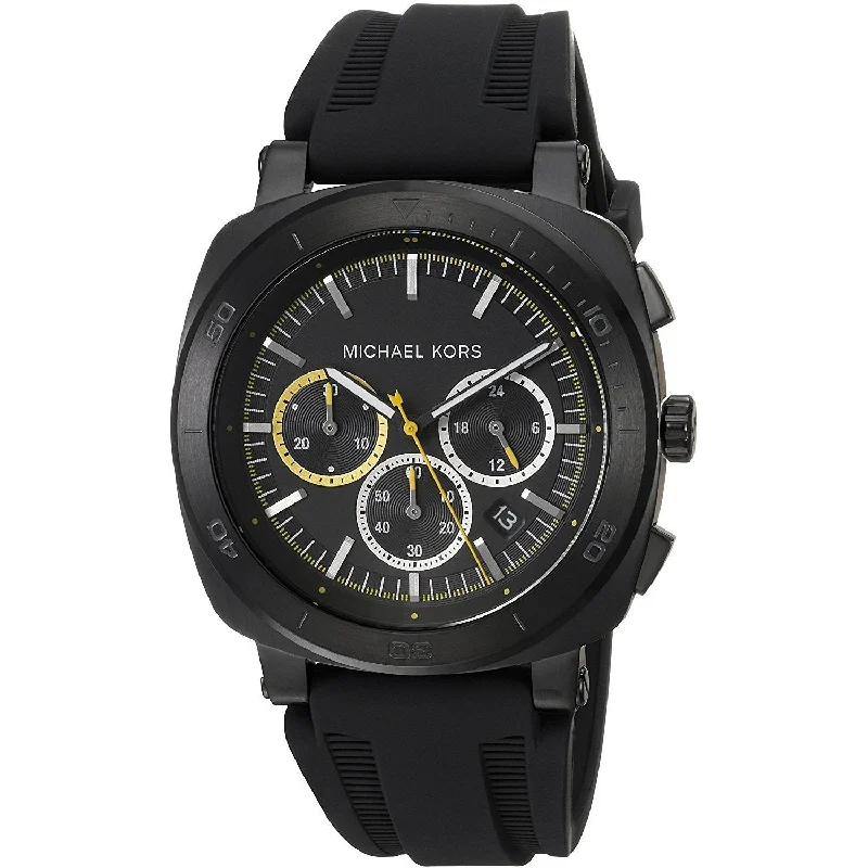 Michael Kors Men's MK8554 Bax Chronograph Black Silicone Watch