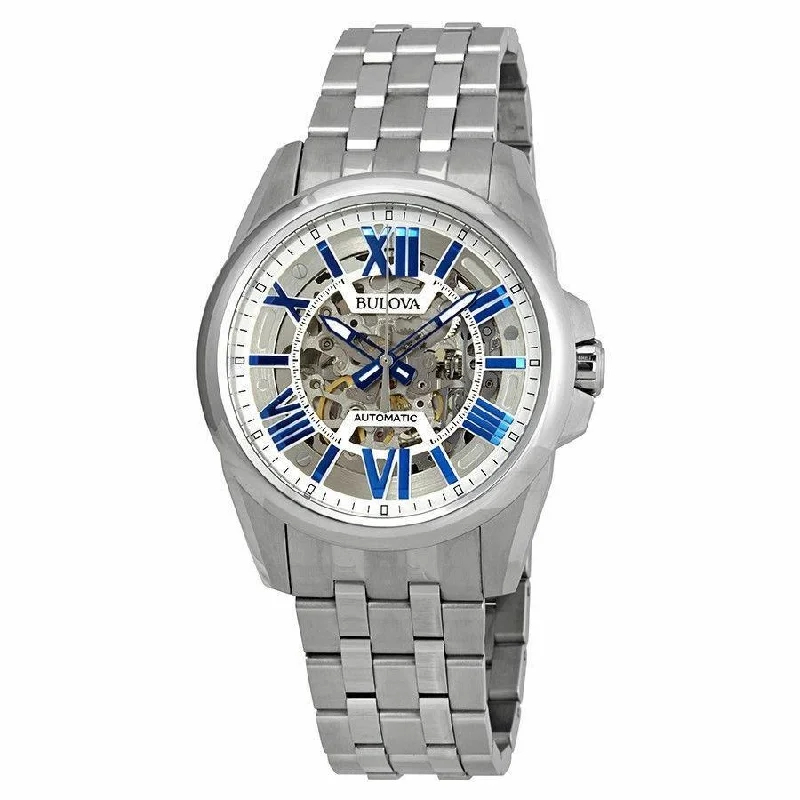 Bulova Men's 96A187 Classic Skeleton Stainless Steel Watch