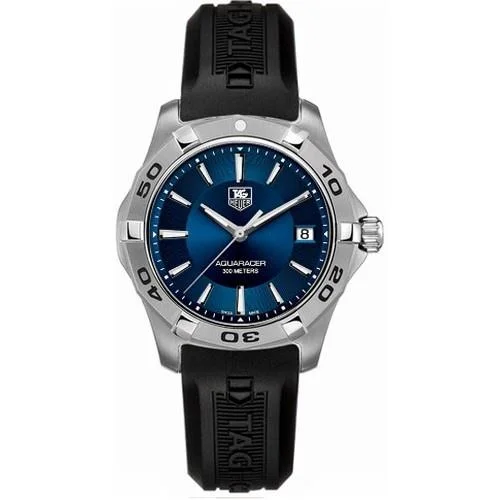 Tag Heuer Men's WAP1112.FT6029 Aquaracer Blue Rubber Watch