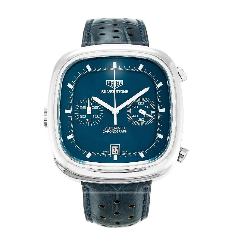 Tag Heuer Men's CAM2110.FC6258 Silverstone Limited Edition Chronograph Automatic Blue Leather Watch