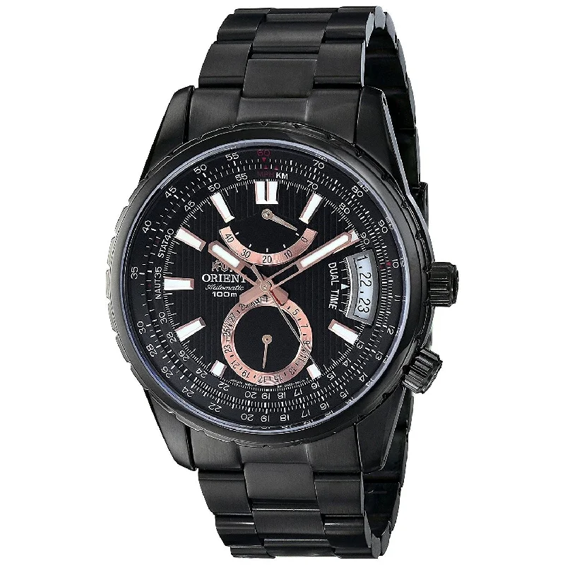 Orient Men's FDH01001B0 Voyager Automatic Black Stainless Steel Watch