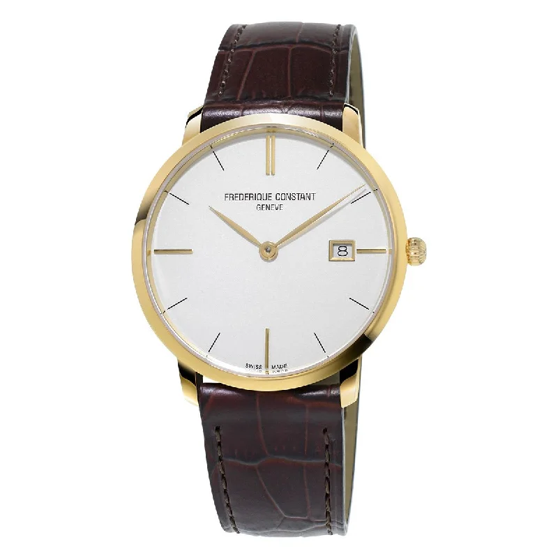 Frederique Constant Slimline Watch Yellow Gold FC-220V5S5