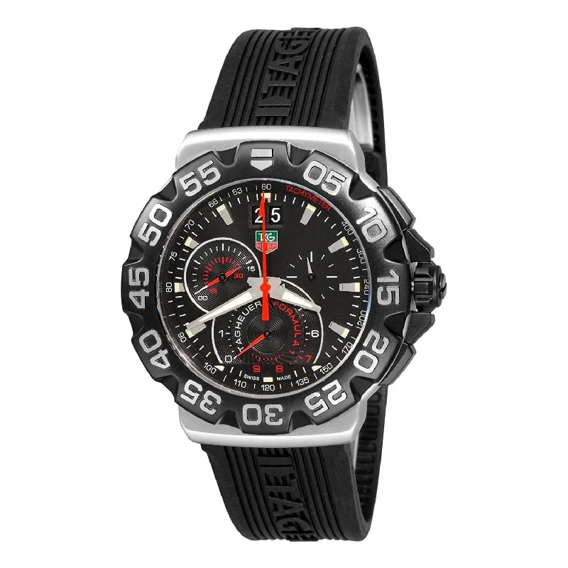 Tag Heuer Men's CAH1010.FT6026 Formula 1 Grande Chronograph Black Rubber Watch