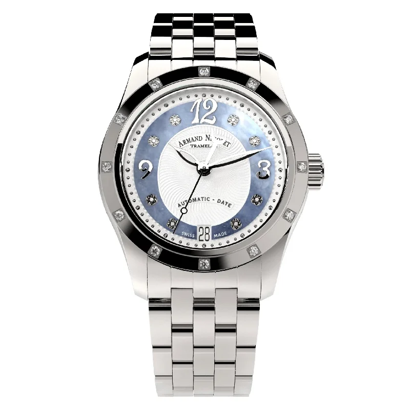 Armand Nicolet Ladies Watch M03-3 Diamond Blue A151EAA-AK-MA150