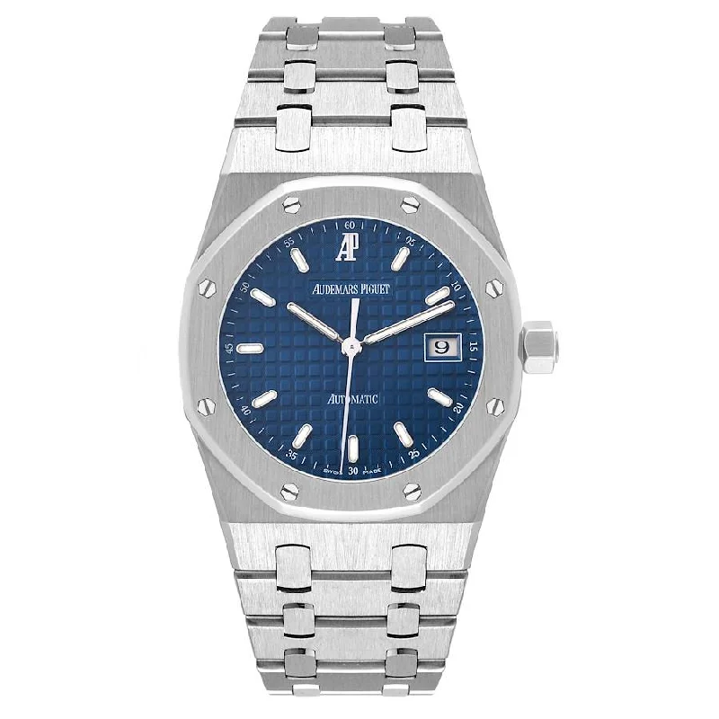 Audemars Piguet Royal Oak 56175St Blue Dial Ladies Watch MINT