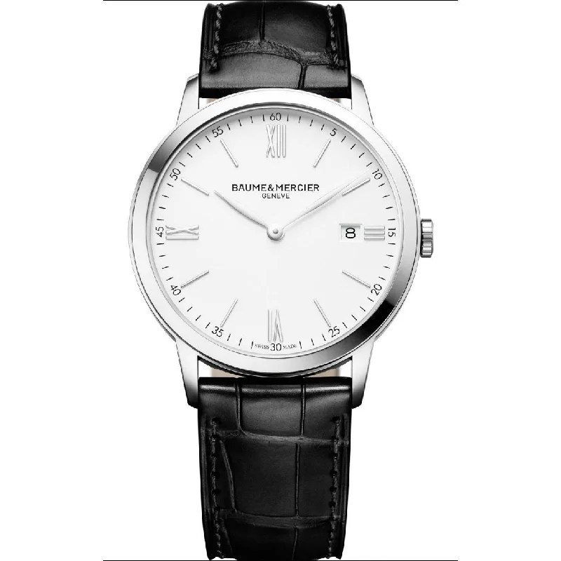 Baume & Mercier Men's MOA10323 Classima Black Leather Watch