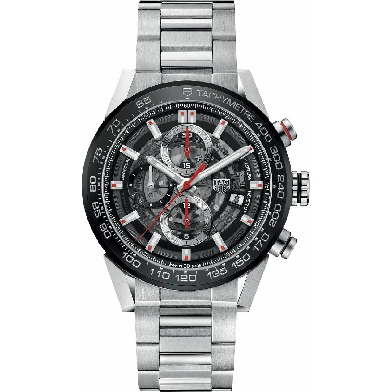 Tag Heuer Men's CAR201V.BA0766 Carrera Chronograph Automatic Stainless Steel Watch