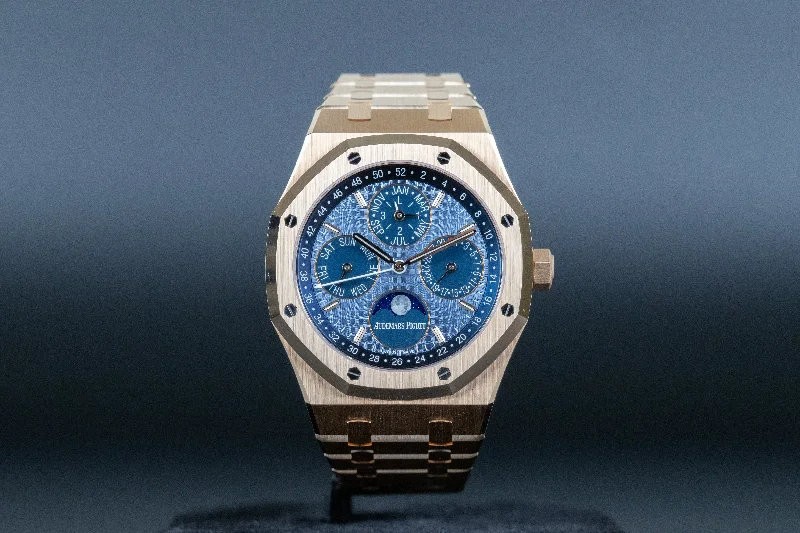 Audemars Piguet<br>26574OR Royal Oak Perpetual Calendar Blue Dial