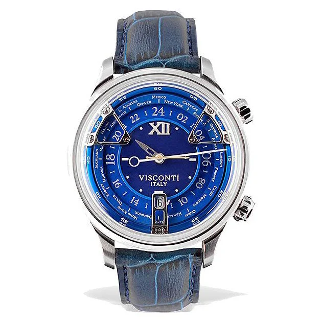 Visconti Watch Opera GMT Automatic 43.5mm Blue KW23-13