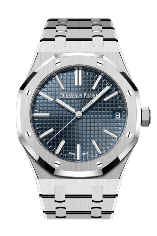 Audemars Piguet Royal Oak 41 Blue Dial 50th Anniversary Watch 15510ST.OO.1320ST.01 DCM