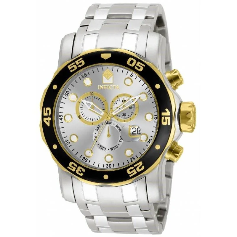 Invicta Men's 80040 Pro Diver Scuba Chronograph Stainless Steel Watch