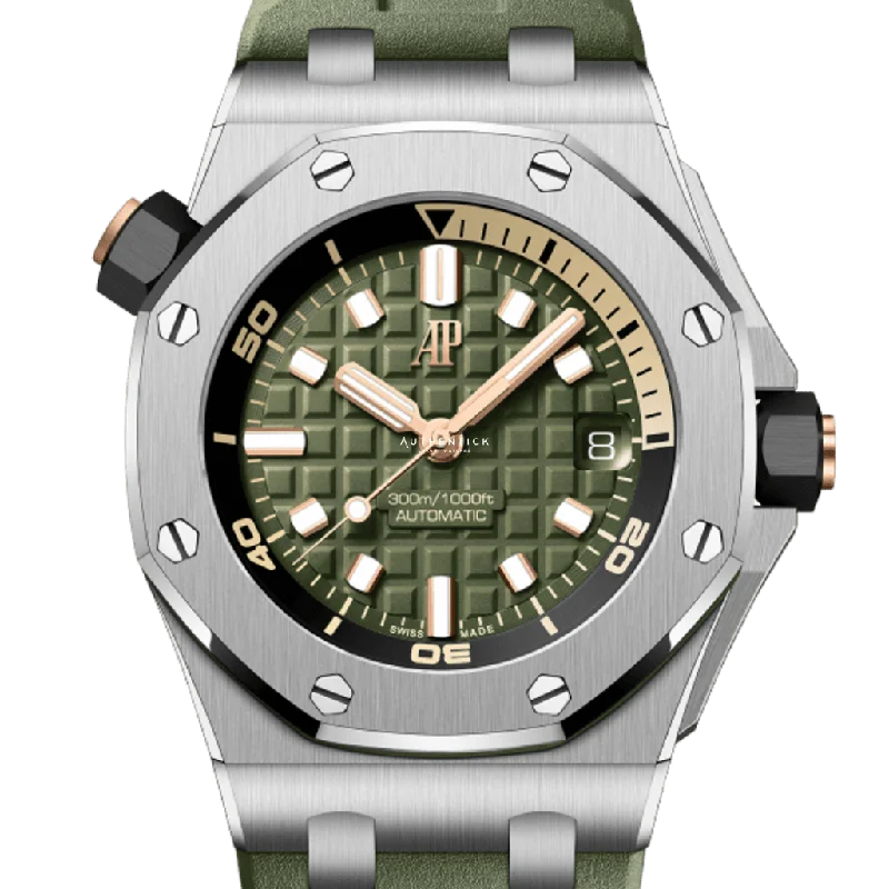 Audemars Piguet Royal Oak OffShore Diver 42mm Green Dial 15720ST.OO.A052CA.01