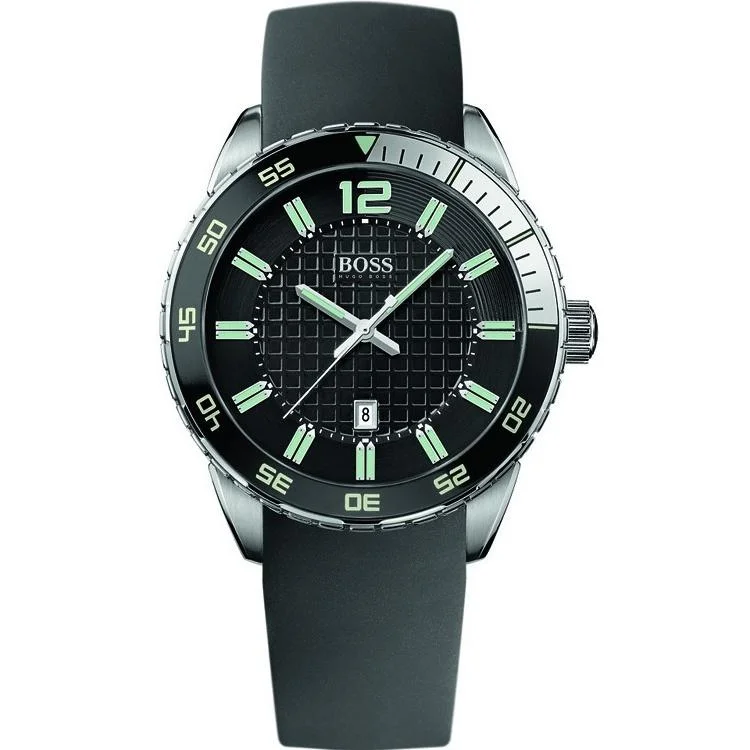 Hugo Boss Men's 1512885 Black Silicone Watch