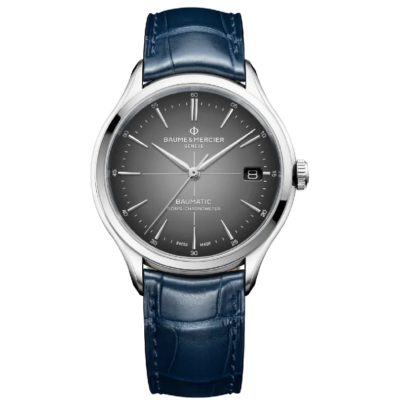 Baume & Mercier Men's Clifton Blue Automatic Watch 10550