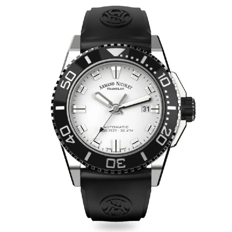 Armand Nicolet JS9-44 Silver Stainless Steel