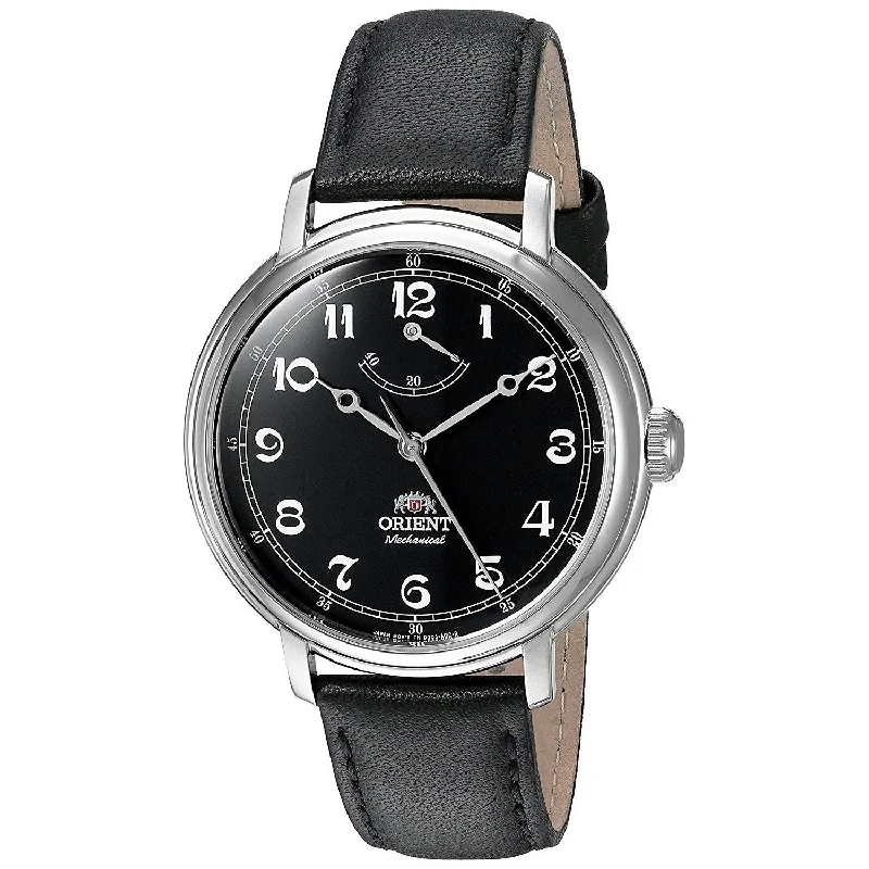 Orient Men's FDD03002B0 Monarch Mechanical Black Leather Watch