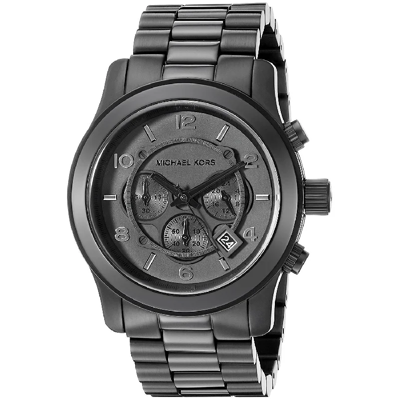 Michael Kors Men's MK8157 Runway Chronograph Black Stainless Steel Watch