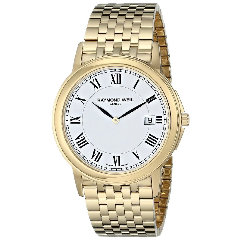 Raymond Weil Men's 5466-P-00300 Tradition Gold-Tone Stainless Steel Watch