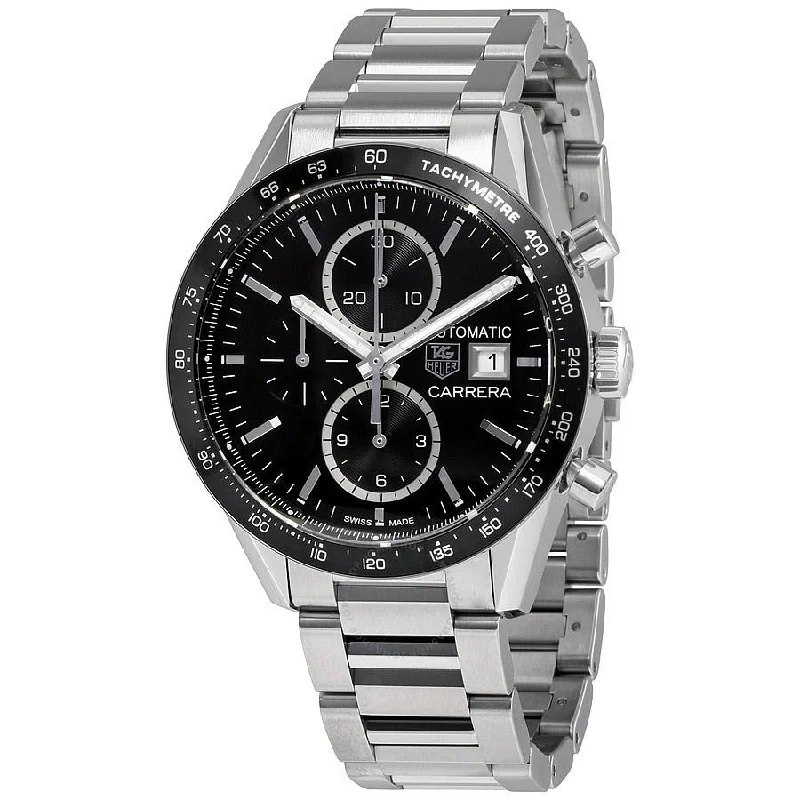 Tag Heuer Men's CV201AL.BA0723 Carrera Chronograph Automatic Stainless Steel Watch